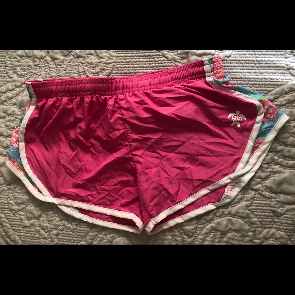 Simply Southern Pink Athletic Shorts